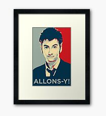 Tenth Doctor - Allons-y Framed Print