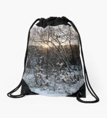 Winter Wonderland in Central Scotland Drawstring Bag