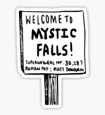 The vampire diaries-Mystic Falls Sticker