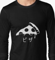 Japanese Pizza Design Long Sleeve T-Shirt