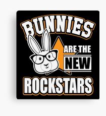 Bunnies are the new rockstars Leinwanddruck