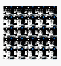 That's Enough Geometric Repeating Surface Pattern by Jenny Meehan Photographic Print