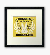 Bunnies are the new rockstars Gerahmtes Wandbild