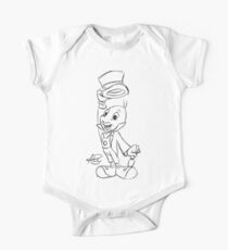 Jiminy Cricket Sketch One Piece - Short Sleeve