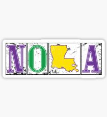 Mardi Gras NOLA Street Tiles Sticker