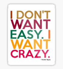 hunter hayes i want crazy Sticker