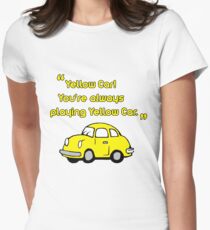Yellow Car Women's Fitted T-Shirt