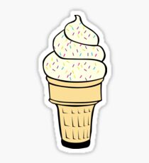 Ice Cream With Sprinkles Sticker