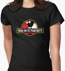 Hold on to Your Butts Women's Fitted T-Shirt
