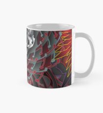 Dark Swirl and Cross Bone Rose Mug