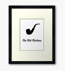 Sherlock Holmes "The Plot Thickens" (2) Framed Print