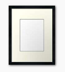 Sherlock Holmes "The Plot Thickens" (2) (White) Framed Print