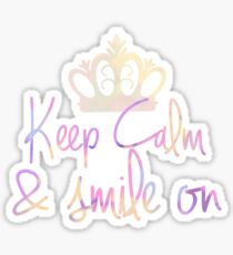 Keep calm and Smile on Sticker