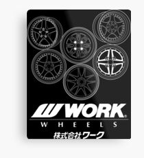 Work Wheels Metal Print
