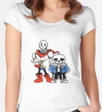Undertale - Sans and Papyrus Women's Fitted Scoop T-Shirt