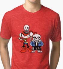 Undertale - Sans and Papyrus Tri-blend T-Shirt