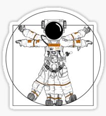 Vitruvian Astronaut Sticker