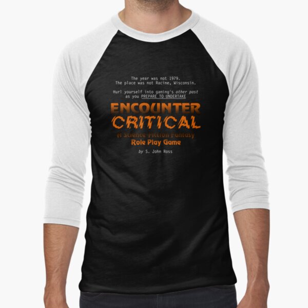 Encounter Critical - Website Logo Baseball ¾ Sleeve T-Shirt