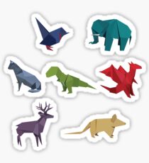 ORIGAMI VECTORS Sticker