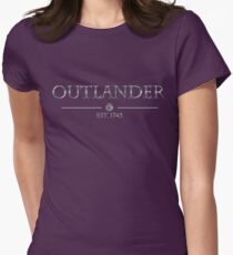 Outlander est 1743 (SILVER) Women's Fitted T-Shirt