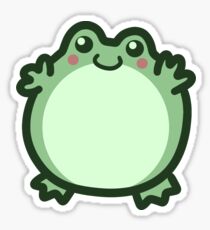 Cute Round Frog Sticker