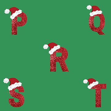 Sparkly Christmas Letter L Sticker for Sale by LiveAndGlow