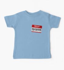 Camiseta para bebés Hola mi nombre es Stormageddon
