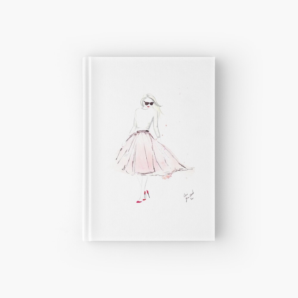 Pink Tulle Hardcover Journal
