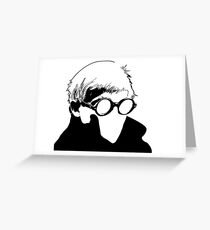 Hockney - vacant expression Greeting Card