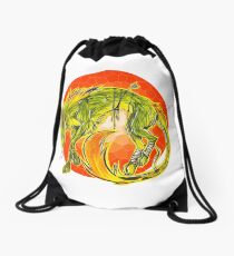 Tarot Wolf Drawstring Bag