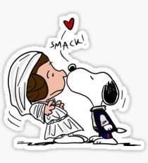 Snoopy Lucy Star Wars Sticker