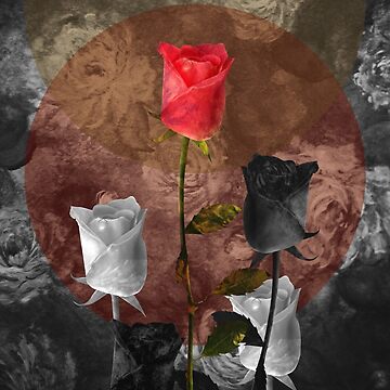 Pegatina for Sale con la obra «Flor rosa» de Mhea