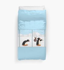The penguin evolution Duvet Cover
