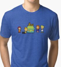 Shaggy Brown and The Scooby Crew Tri-blend T-Shirt