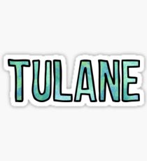 Tulane GreenBlue Tie Dye Sticker