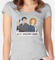 Sci-fi Innuendo Squad Women's Fitted Scoop T-Shirt