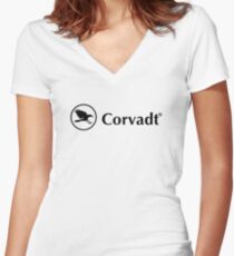 Corvadt Women's Fitted V-Neck T-Shirt