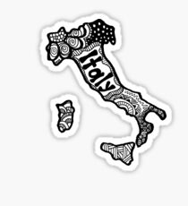 Italy Zentangle Sticker