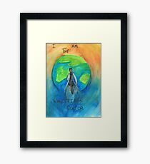 DW: I am the Wandering Doctor Framed Print