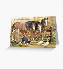 Christmas At Featherwell Farm Greeting Card