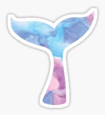 Watercolor Mermaid Tail Sticker