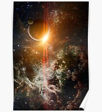3d Rendered Space Scene Poster