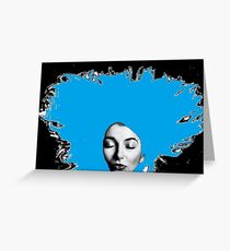 Kate Bush Pop Art Greeting Card