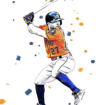 Jose Altuve Baseball Player Printed Illustration Birthday Card 