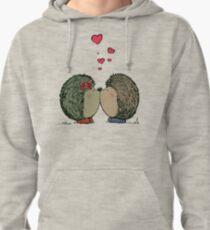 Hedgehogs in love Pullover Hoodie