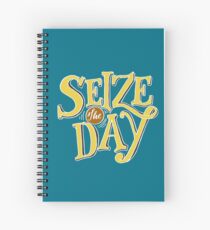 Cuaderno de espiral Aprovecha el día - Texto amarillo