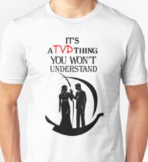 Delena Ship. Damon and Elena. Unisex T-Shirt