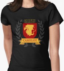 Camelot Knights Academy Print Women's Fitted T-Shirt
