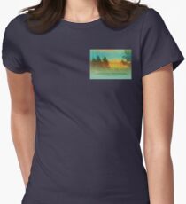 Serenity Prayer Colorful Trees Women's Fitted T-Shirt