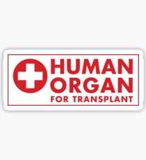Human Organ for Transplant Sticker